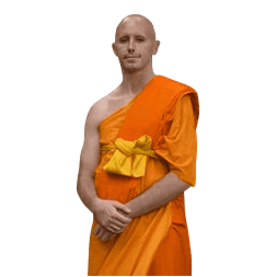 Sean Fargo as a Buddhist monk โ former monk in the Thai Theravada tradition, founder of Mindfulness Exercises